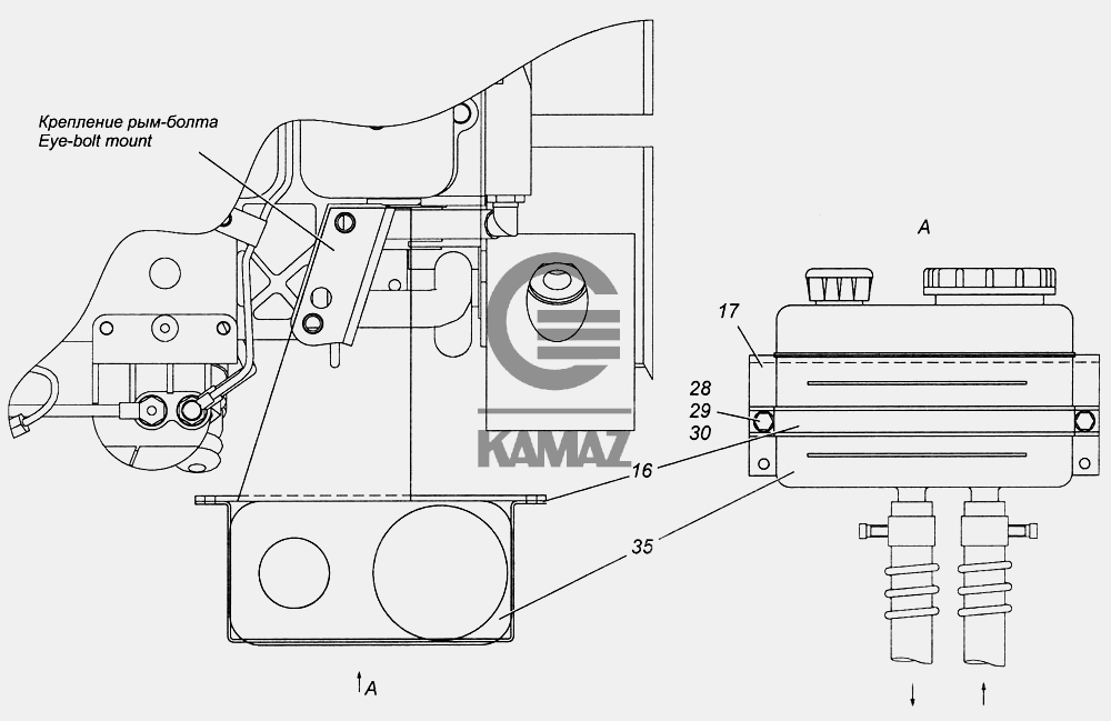 Механизм стеклоподъемника камаз 4308