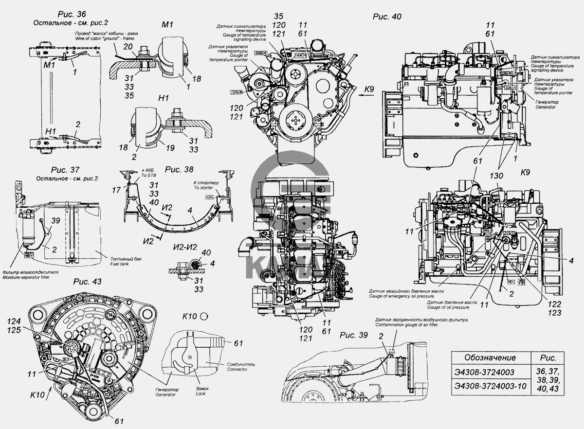 Камаз 4308 схема электрооборудования