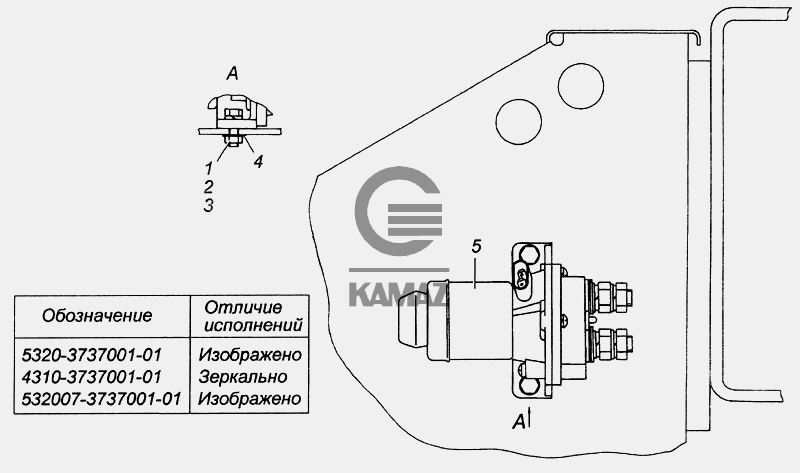 Схема подключения дистанционного выключателя массы камаз