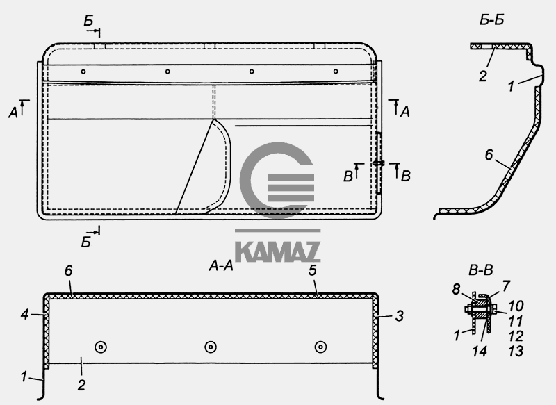 Экран шумоизоляционный камаз