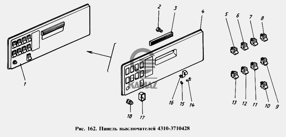 Схема предохранителей камаз 4310