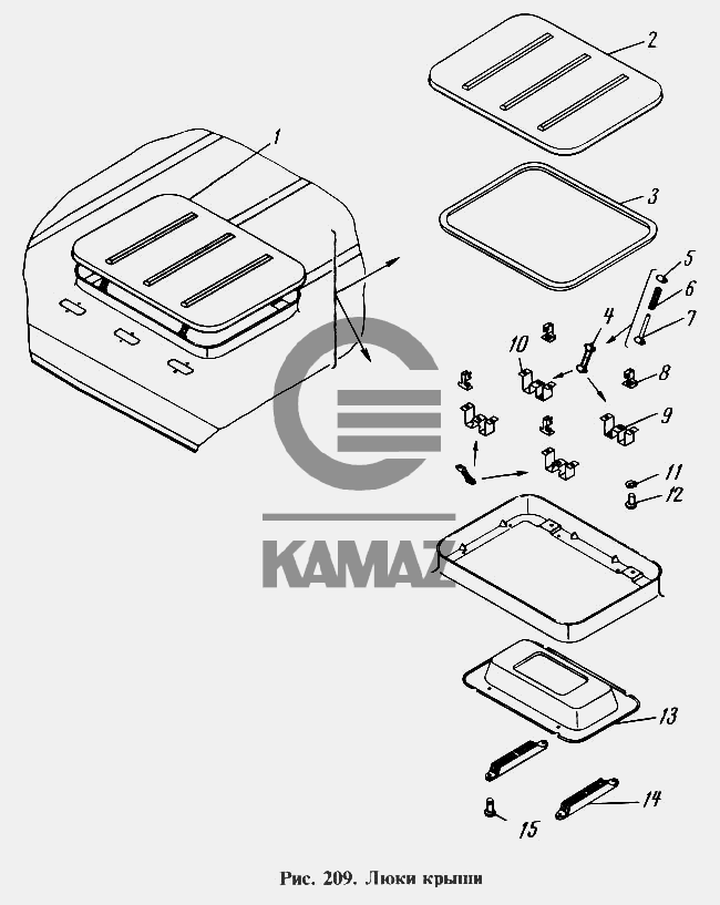 Люк камаза в крышу