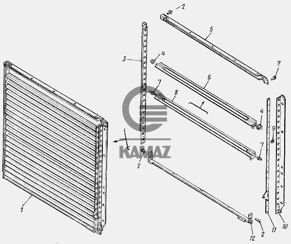 Жалюзи на камаз
