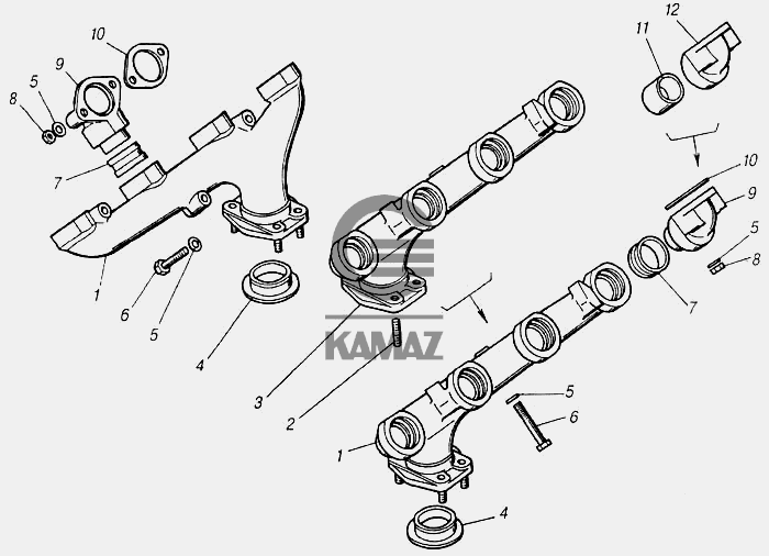 Камаз 4310 схема выхлопной системы