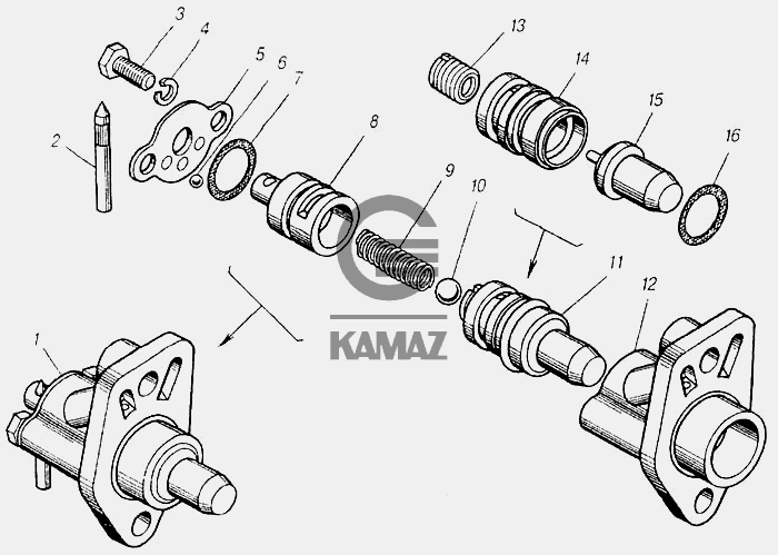 Включатель вентилятора камаз