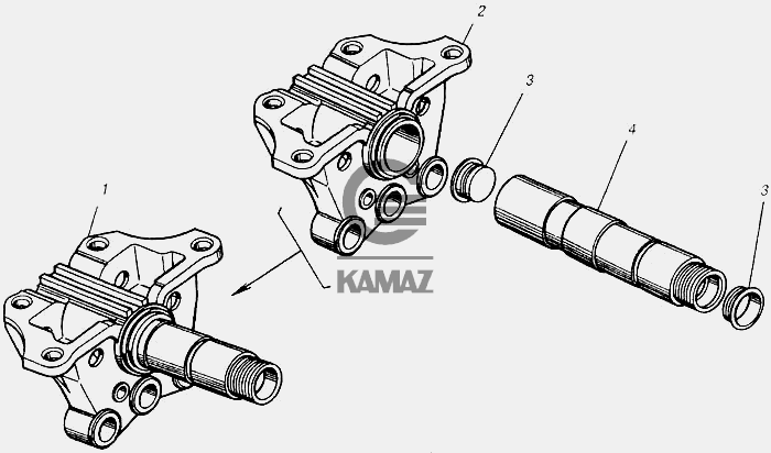 Башмак балансира камаз схема