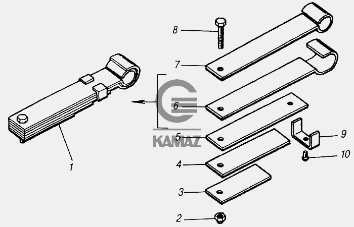 Обшивка кабины камаз 4310