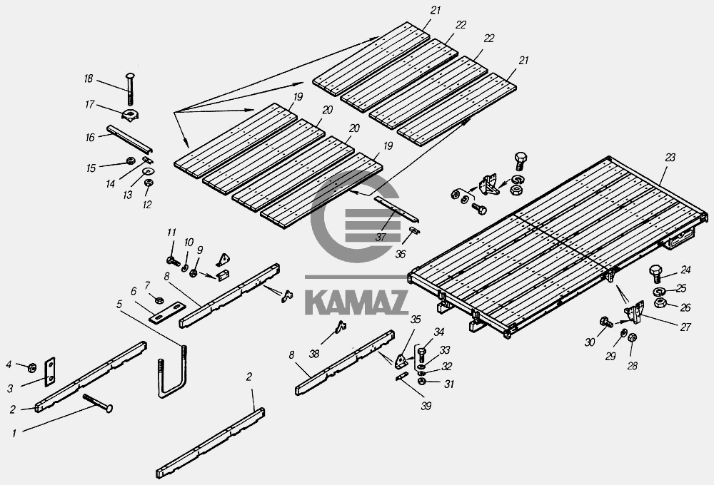 Основание платформы камаз