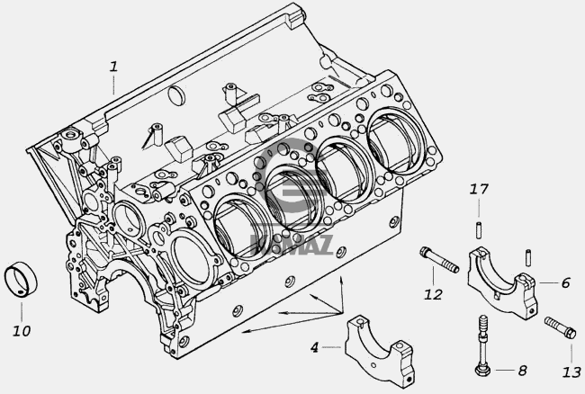 Схема цилиндров камаз