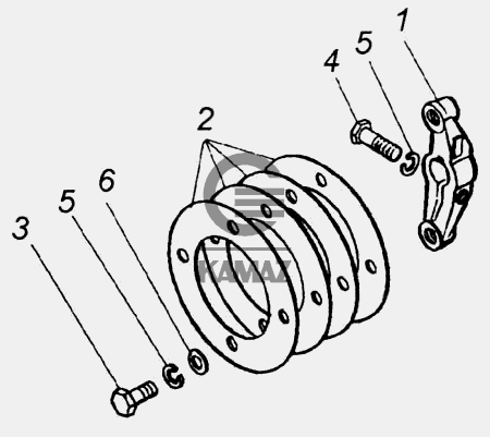 Полумуфта ком камаз