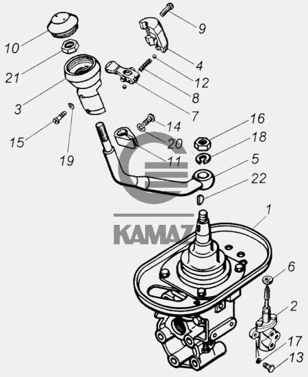 Опора рычага камаз