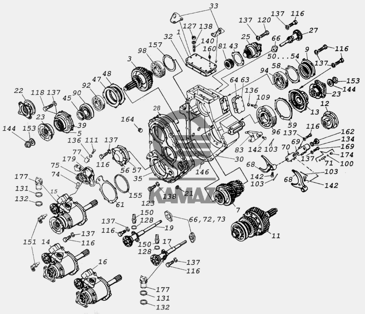 Раздаточная коробка камаз 43114