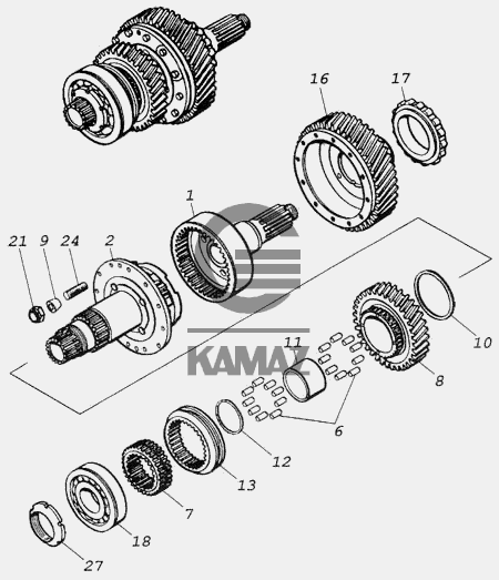 Камаз 43114 коробка