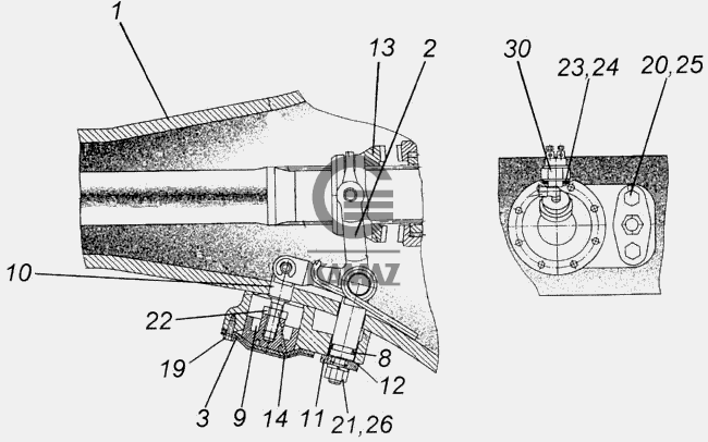 Картер среднего моста камаз