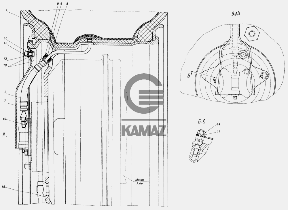 Болт колеса камаз 43118