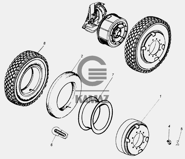 Колесо камаз 43114