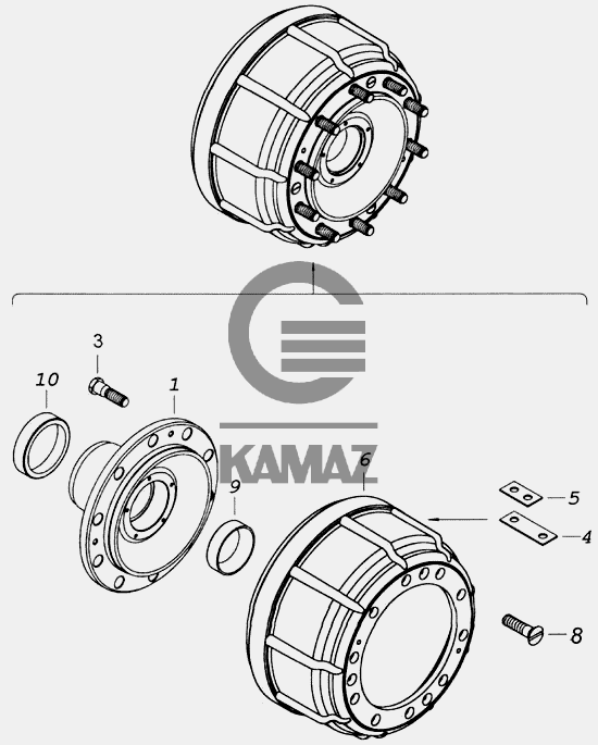 Кольцо ступицы камаз 65115