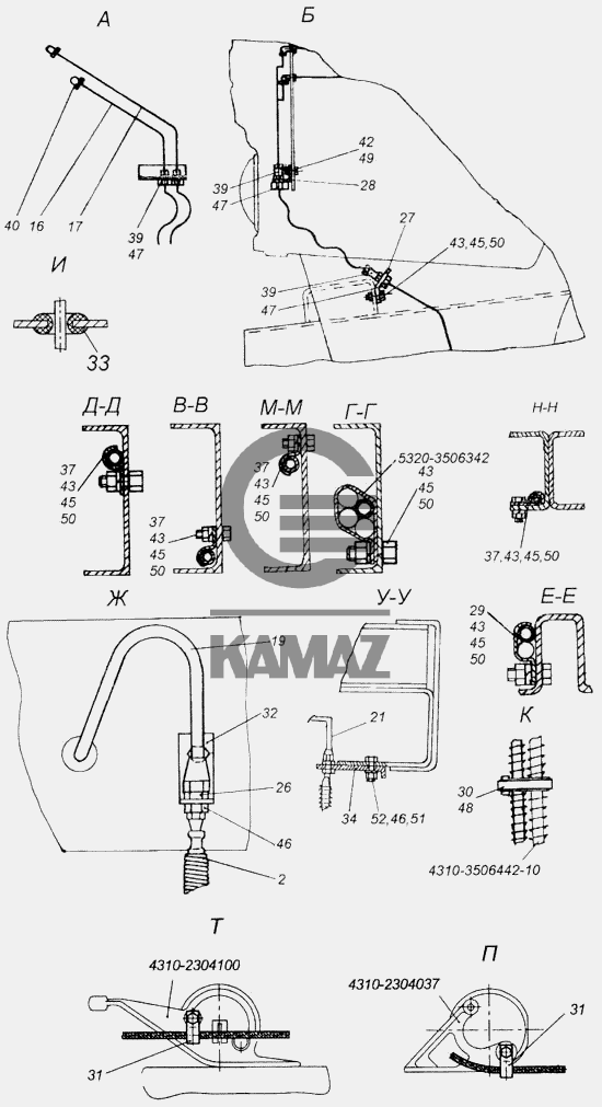 Кран накачки шин камаз