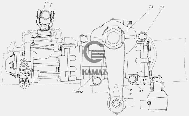 Чертеж рулевого механизма камаз - 93 фото