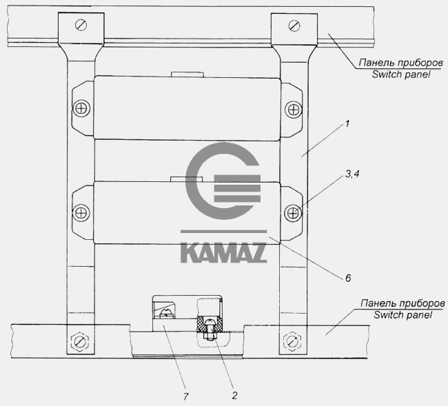 Розетка внешнего запуска камаз