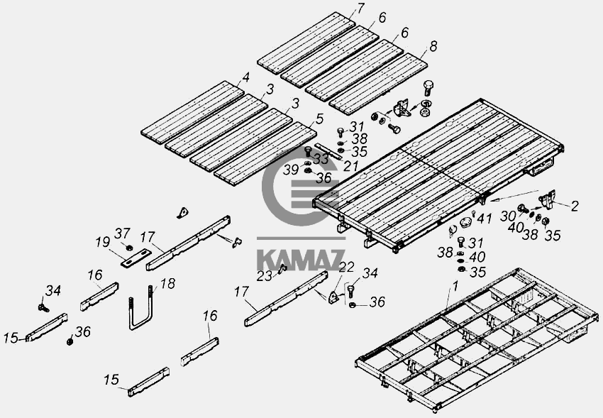 Основание платформы камаз