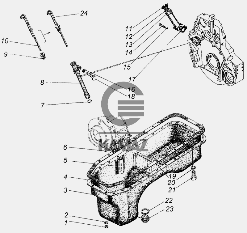 Картер масляный камаз