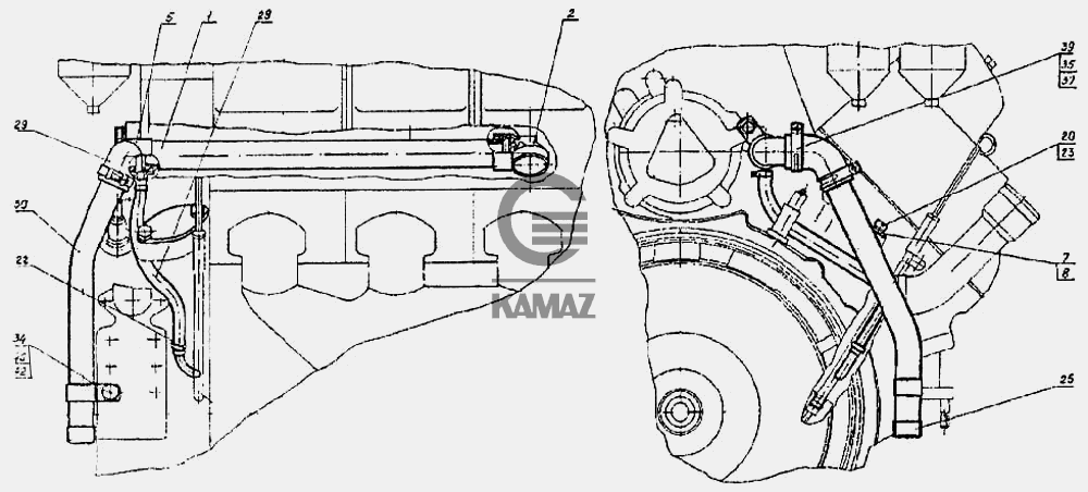 Вентиляция картера камаз
