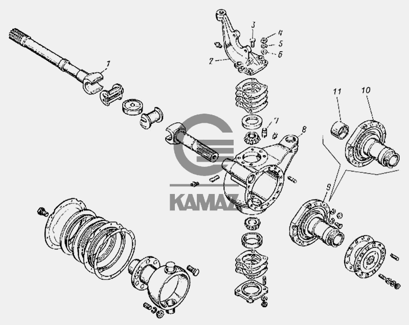 Разжимной кулак камаз схема