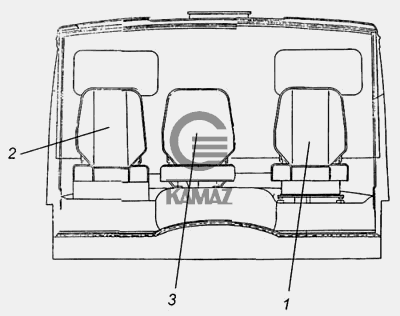 Камаз сиденье пассажира