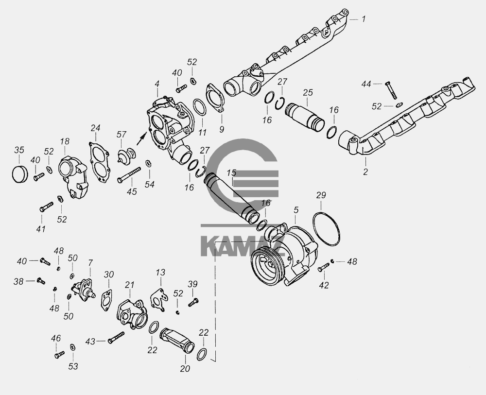 Установка гидромуфты камаз