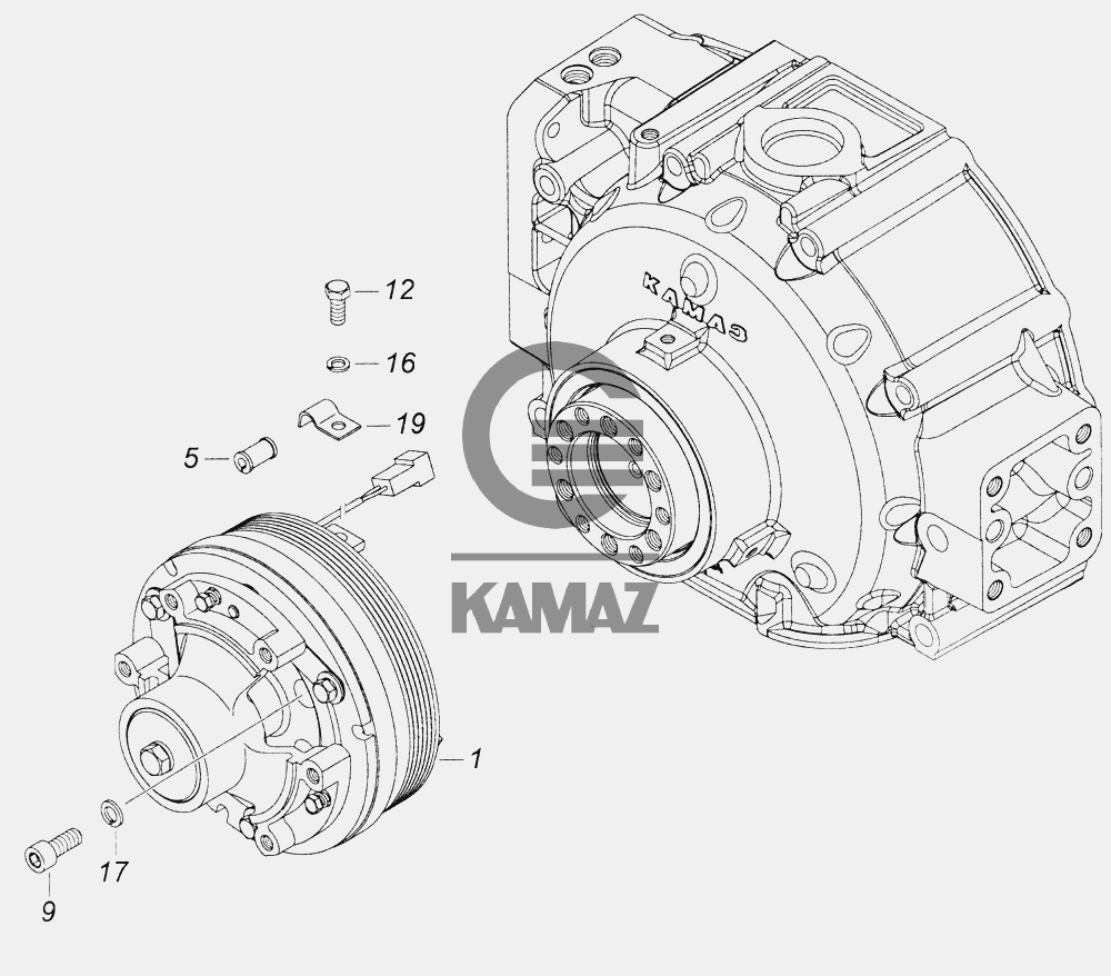 Постоянно работает электромуфта камаз евро