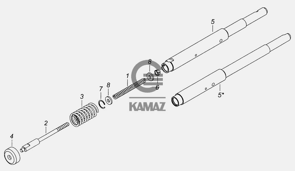 Механизм включения высшей передачи камаз 43114 1803015