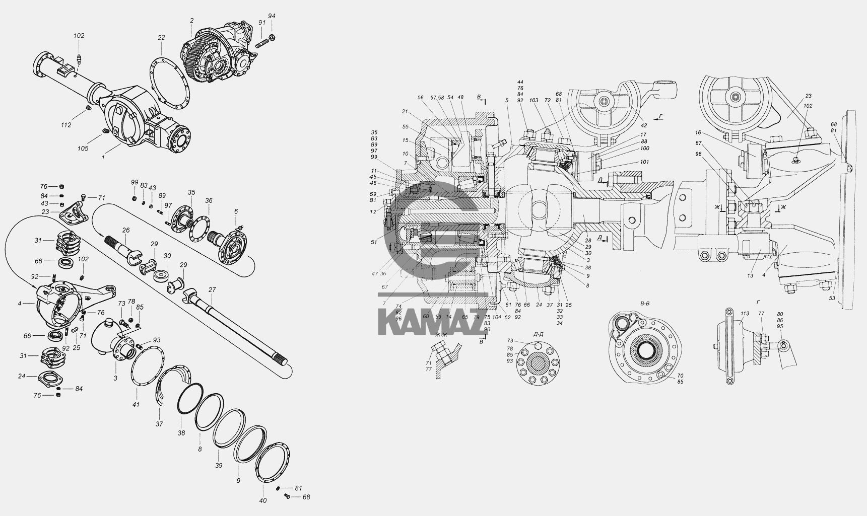 Поворотный кулак камаз вездеход схема