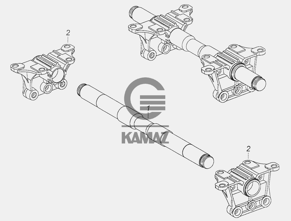 Схема сборки балансира камаз