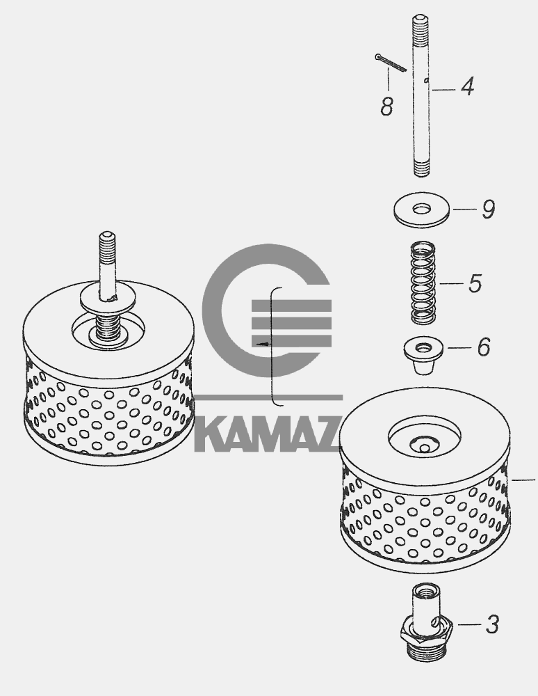 Фильтр гидроусилителя камаз