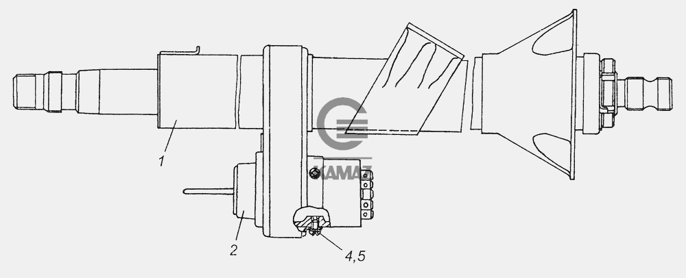 Устройство рулевой колонки камаз