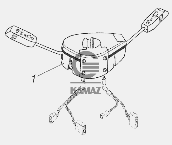 Схема подрулевого переключателя камаз