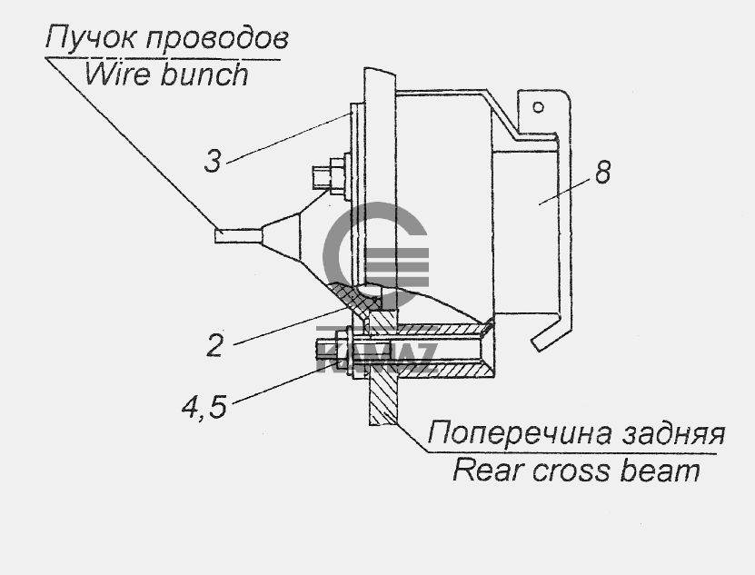 Розетка внешнего запуска камаз 5350