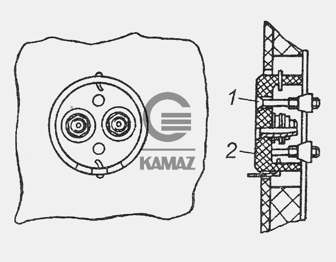 Розетка на камаз