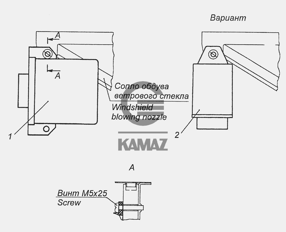 5320-3747195-10 Установка реле блокировки стартера для автомобиля КАМАЗ ...