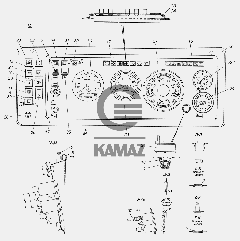 Щиток приборов камаз евро