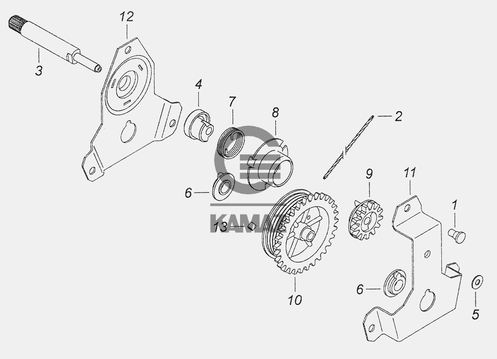 53205-6104030 Механизм стеклоподъемника двери для автомобиля КАМАЗ ...