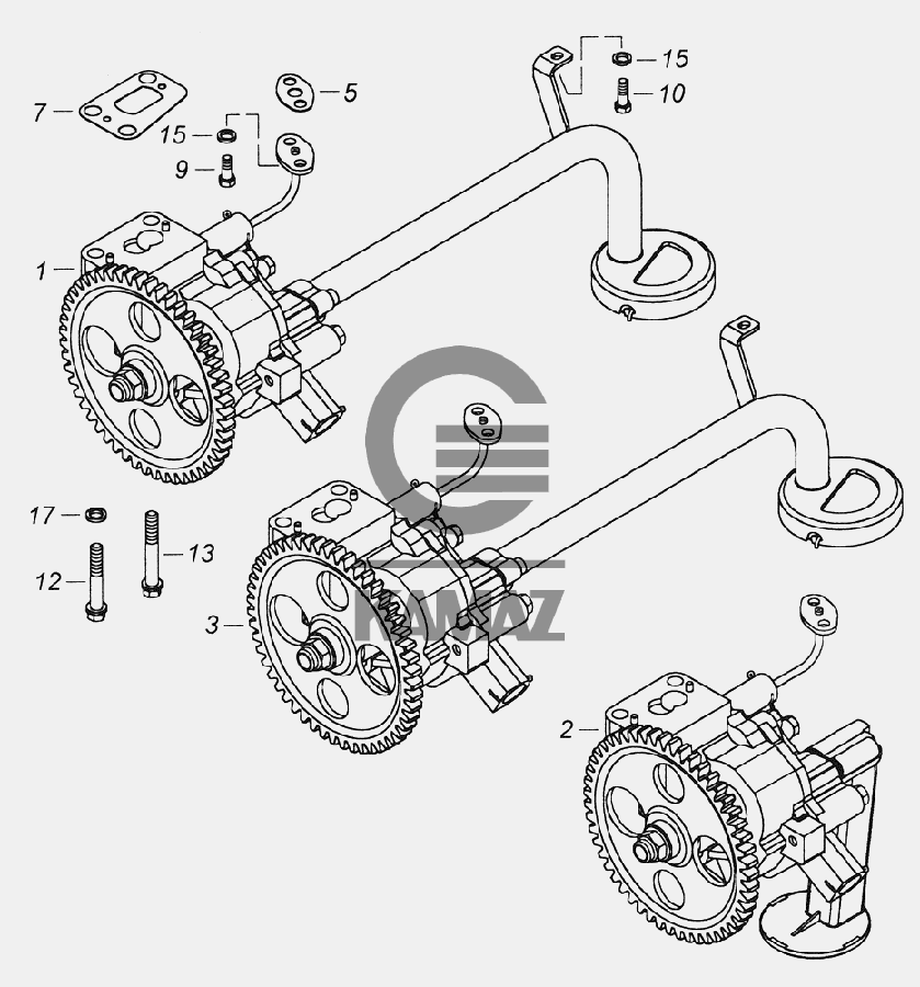 Гудит масляный насос камаз