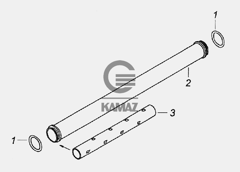 Трубка сапуна камаз 740