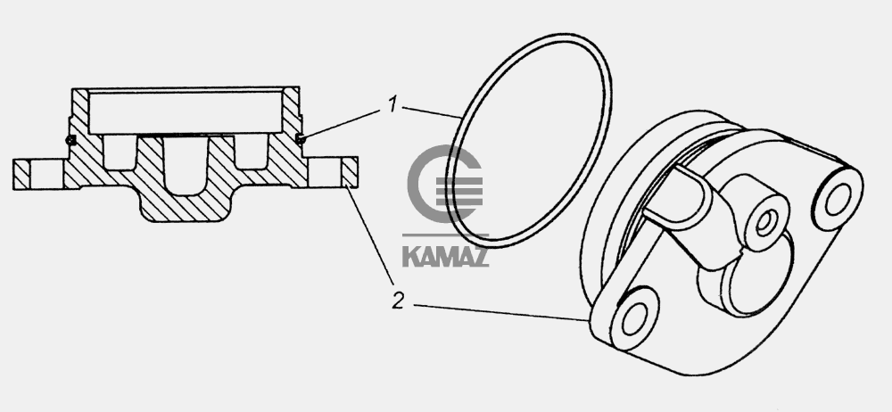 Корпус заднего подшипника камаз