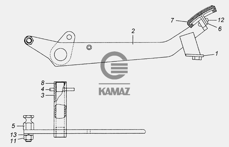 Камаз жесткая педаль сцепления