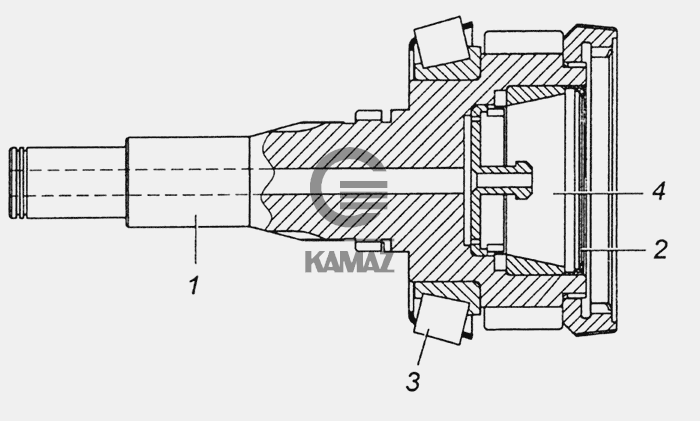 Первичный вал кпп камаз 154 схема