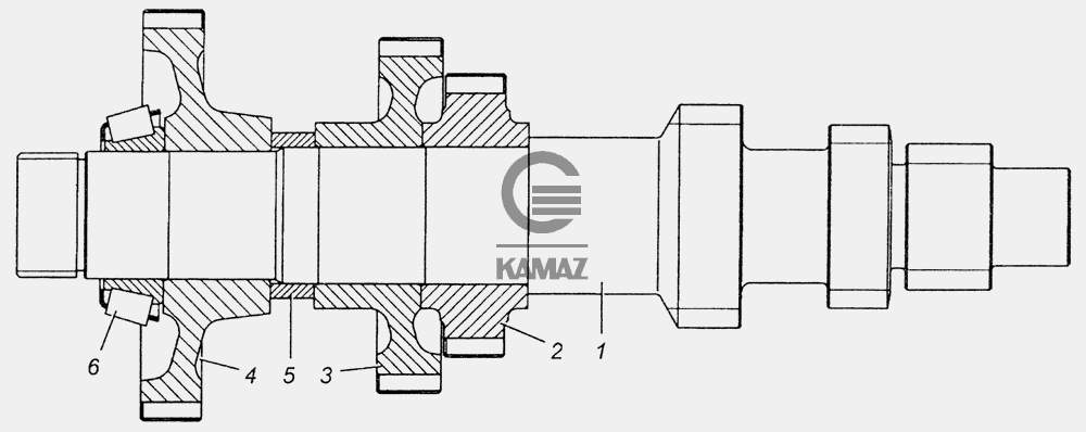 Вал промежуточный кпп 152 камаз схема