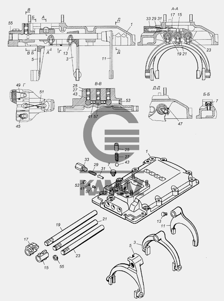 Камаз фото переключения передач