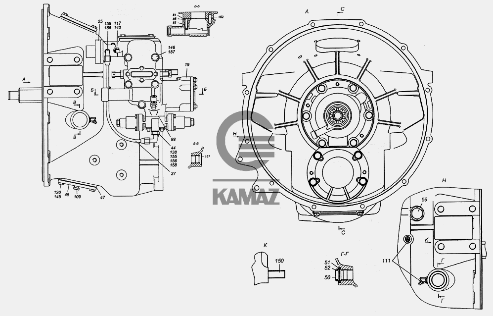 Делитель передач камаз